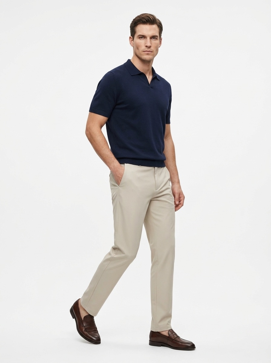 Men's Stretch Casual Dress Pants Slim Fit