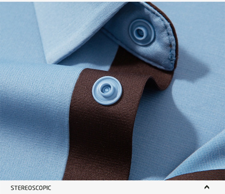 Men's Long-Sleeve Collared Polo Shirt