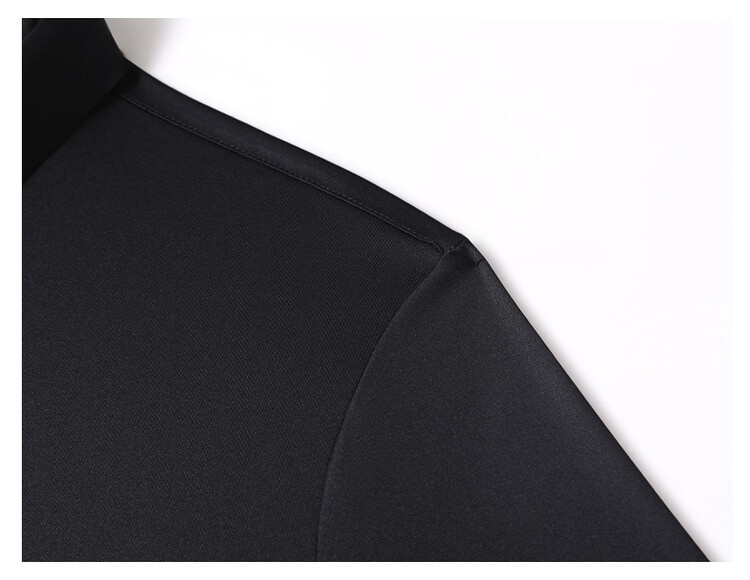 Men's Solid Long Sleeve Hidden Placket Dress Shirt