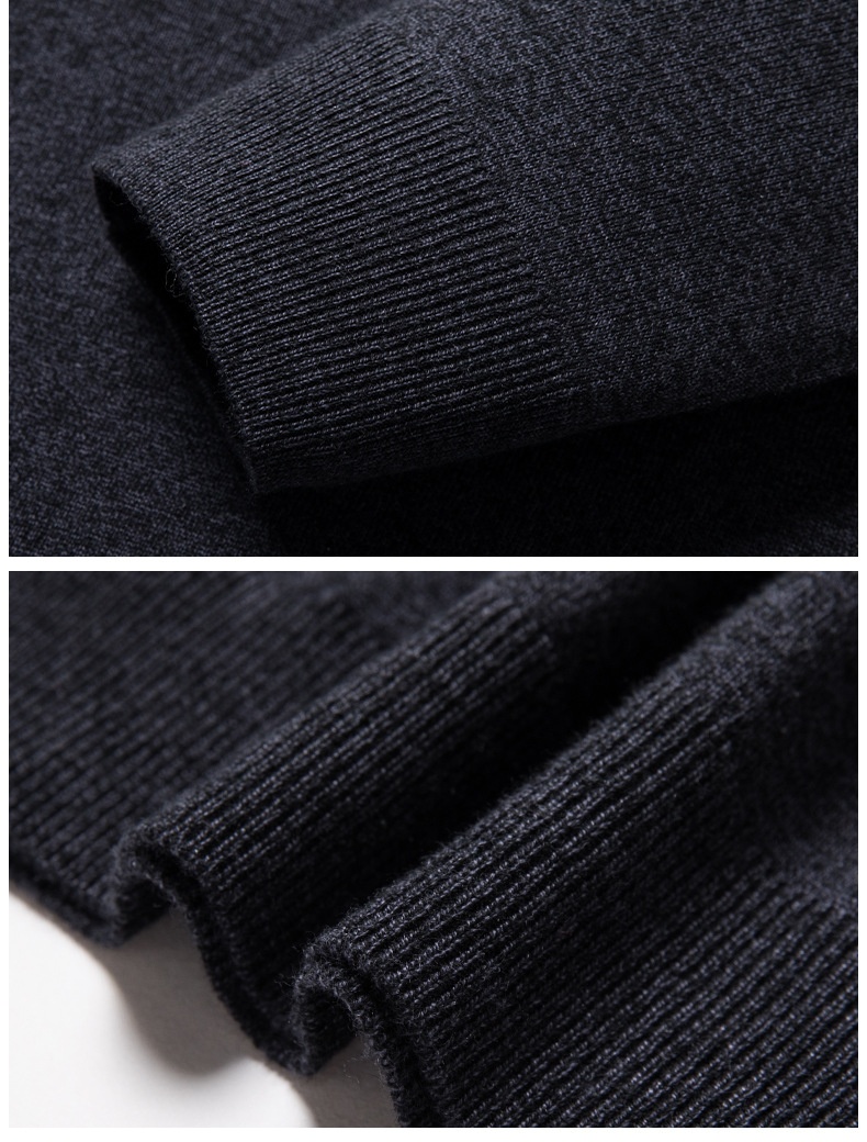 Men's Long Sleeve Knit Polo Sweater