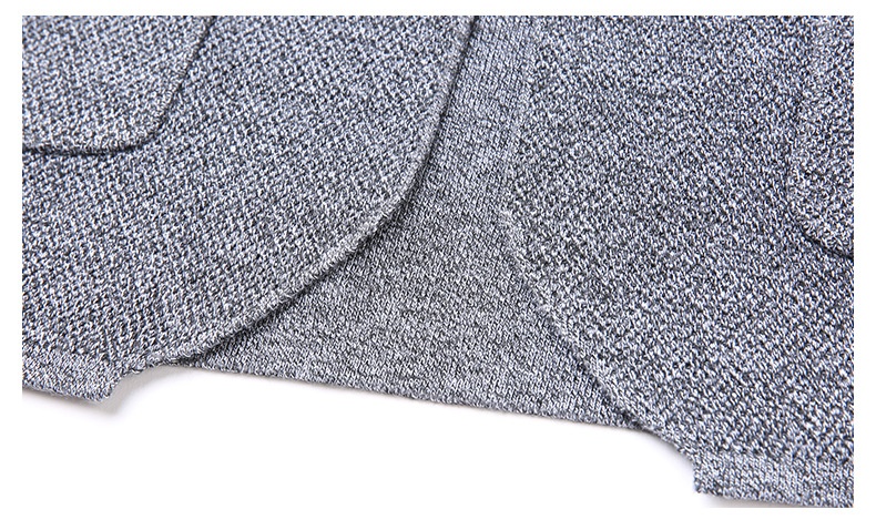 Men's Stand Collar Knit Blazer Cardigan Jacket