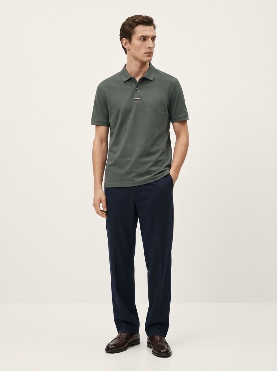 Men's Short-Sleeve Pique Polo Shirt