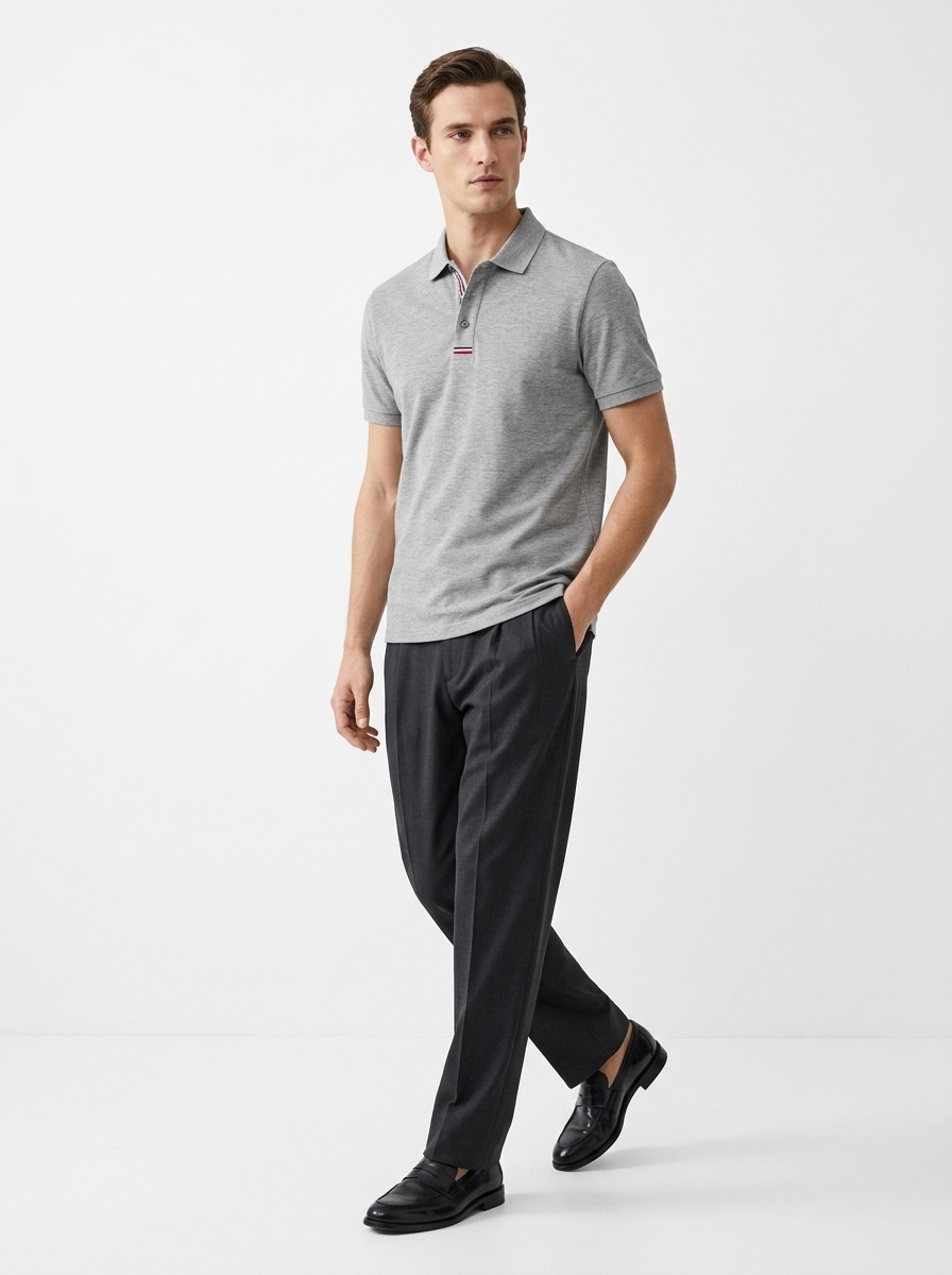Men's Short-Sleeve Pique Polo Shirt