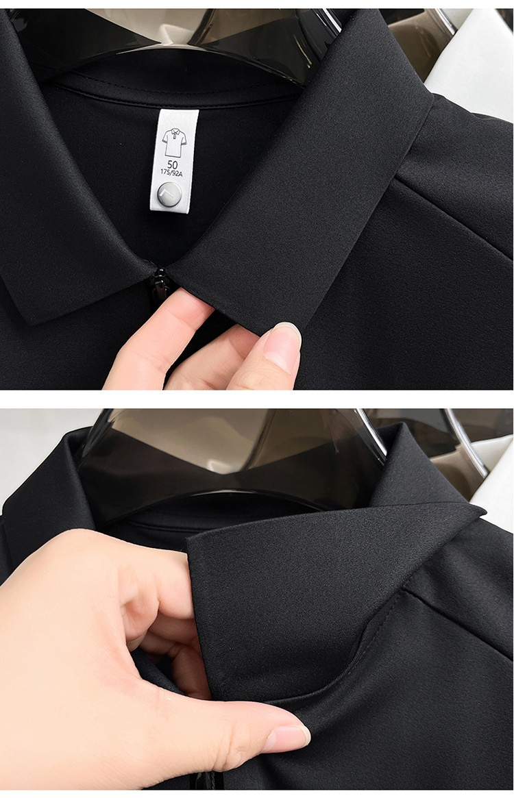Men's Quarter-Zip Short-Sleeve Polo Shirt