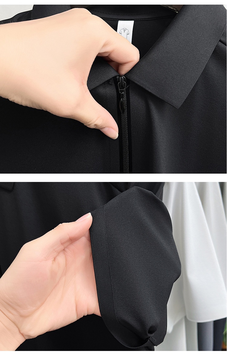 Men's Quarter-Zip Short-Sleeve Polo Shirt
