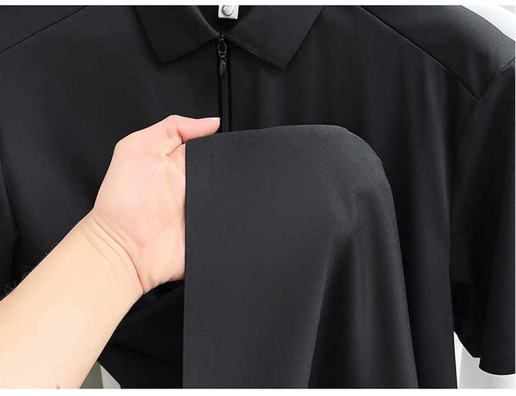 Men's Quarter-Zip Short-Sleeve Polo Shirt