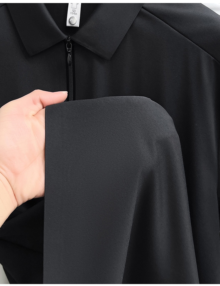 Men's Quarter-Zip Short-Sleeve Polo Shirt