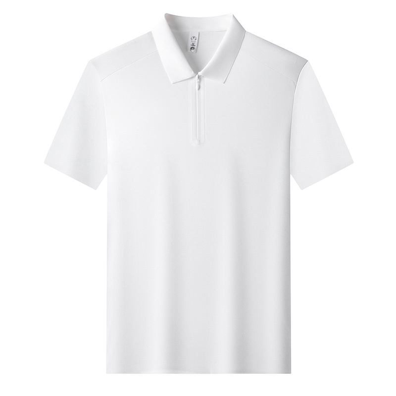 Men's Quarter-Zip Short-Sleeve Polo Shirt