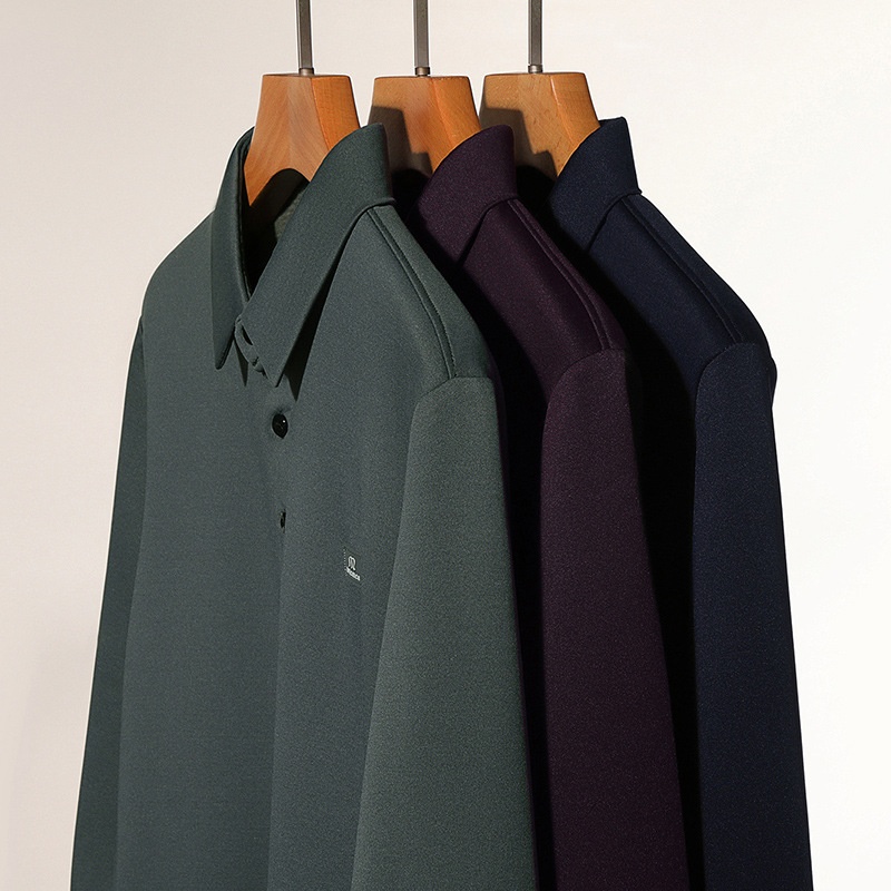 Men's Long Sleeve Polo Shirt Casual Collared Pullover