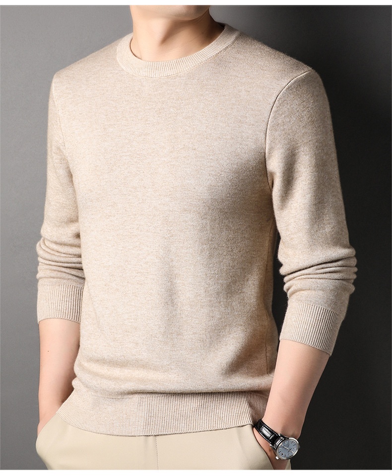Men's Classic Crewneck Long Sleeve Knit Sweater