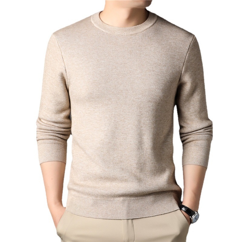 Men's Classic Crewneck Long Sleeve Knit Sweater