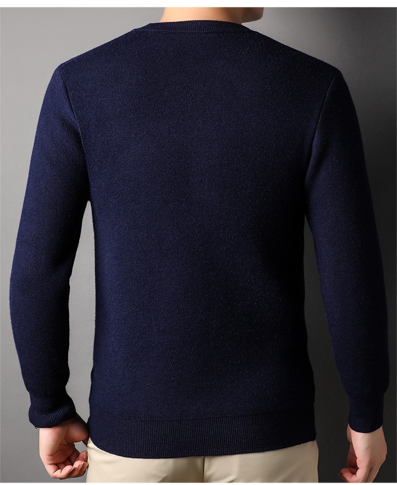 Men's Classic Crewneck Long Sleeve Knit Sweater