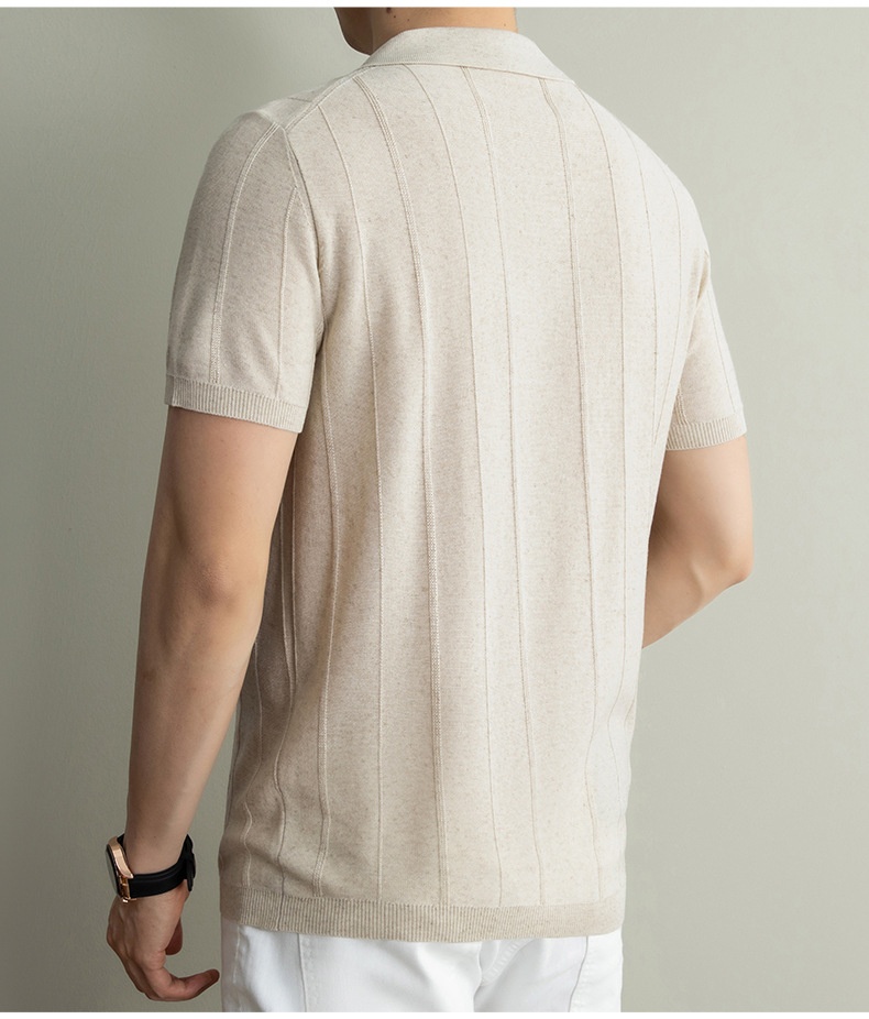 Men's Short Sleeve Knit Polo Shirt