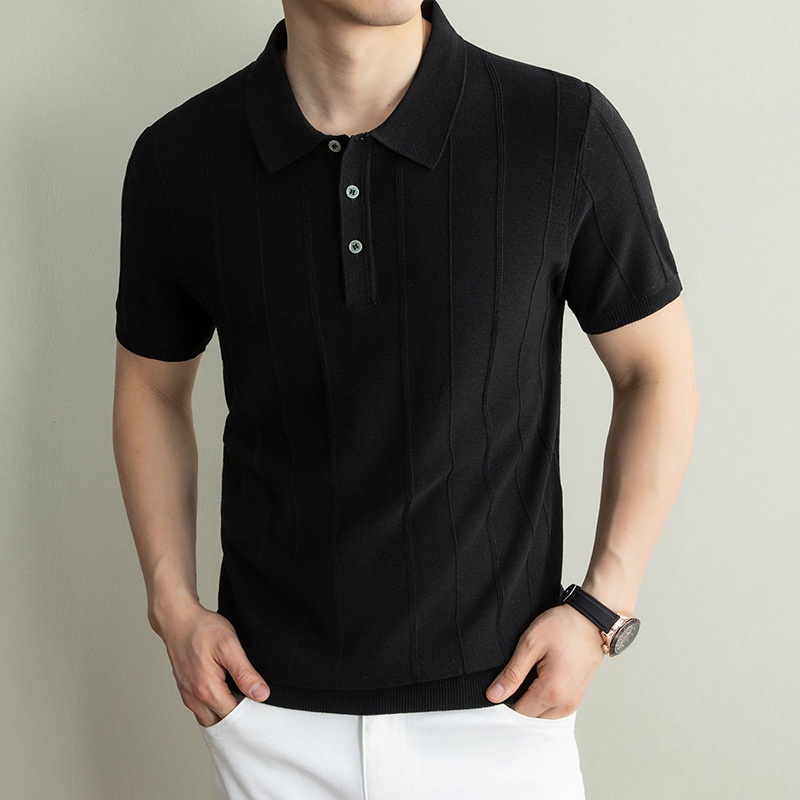 Men's Short Sleeve Knit Polo Shirt