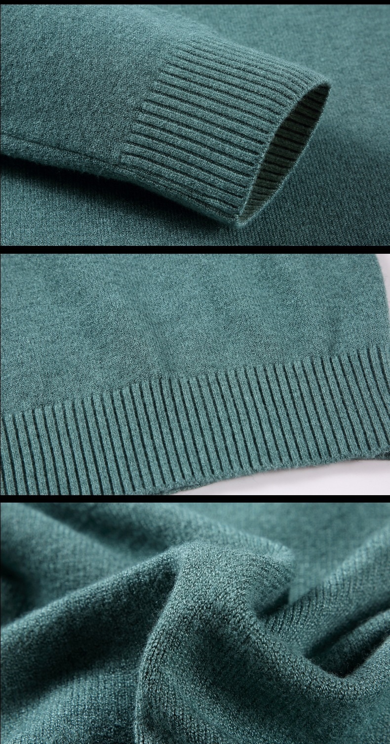 Men's Classic Ribbed Turtleneck Knit Pullover Sweater