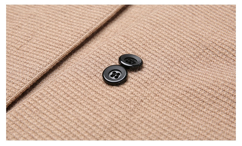 Men's Open Front Buttoned Knit Cardigan Sweater