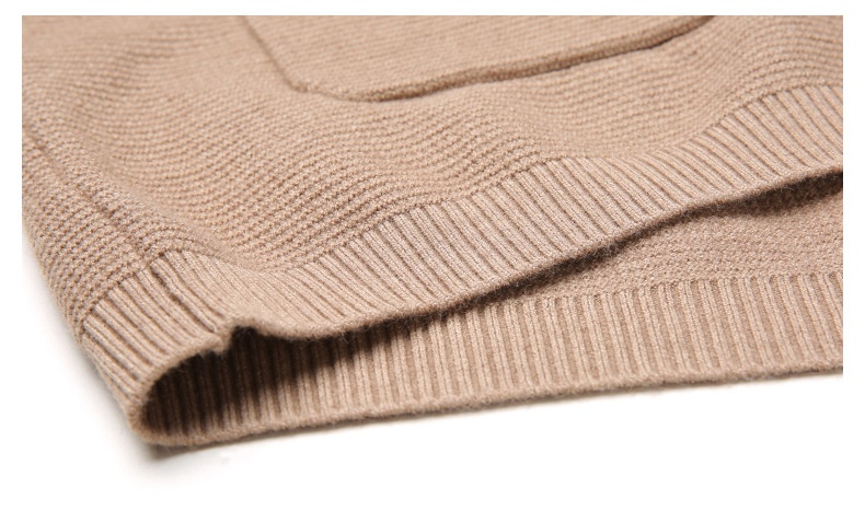 Men's Open Front Buttoned Knit Cardigan Sweater