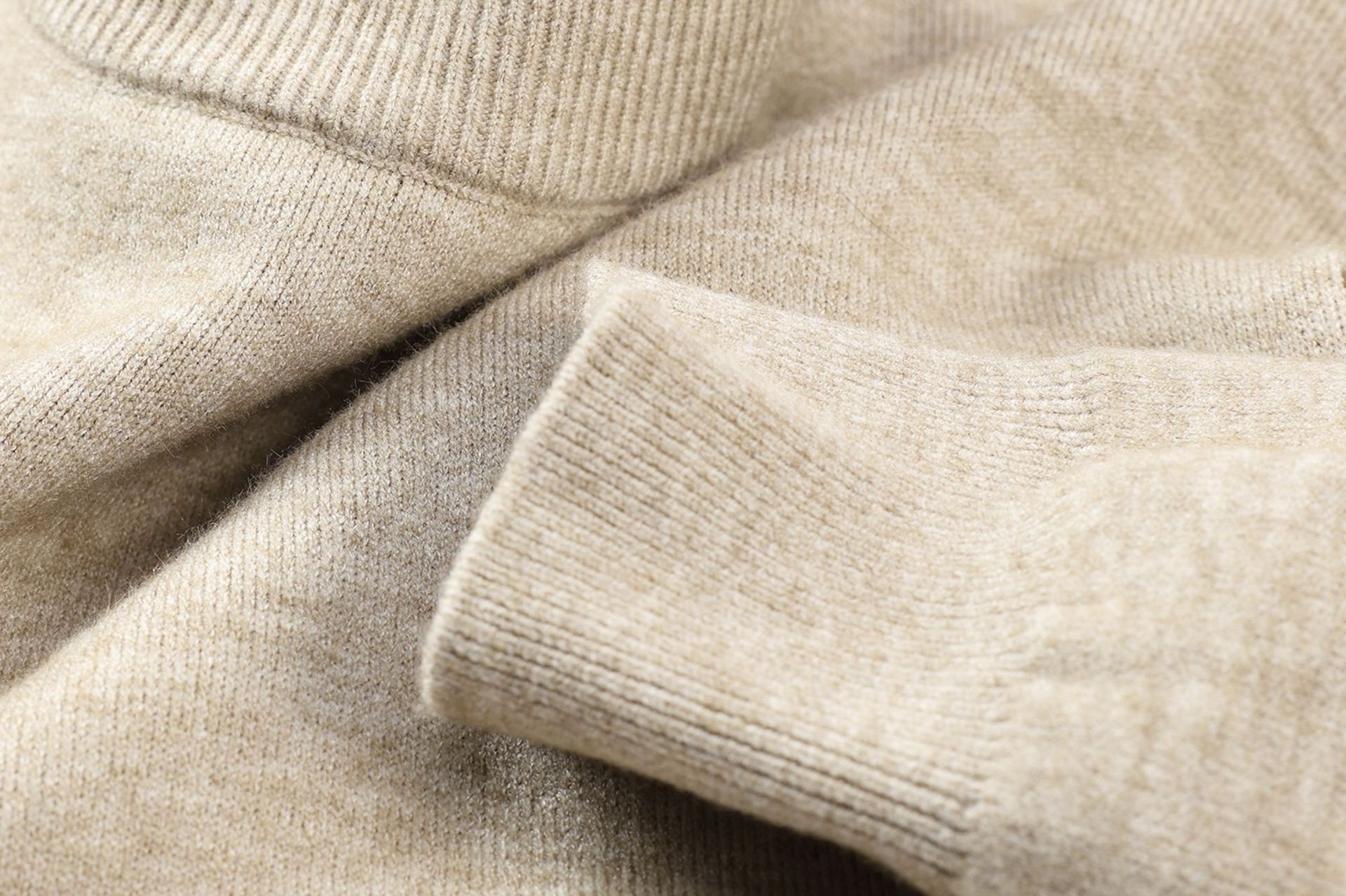 Men's Mock Neck Long Sleeve Knit Sweater