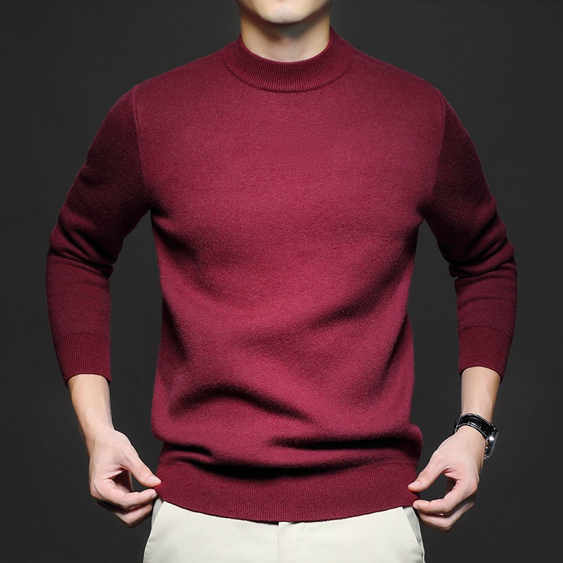 Men's Mock Neck Sweater