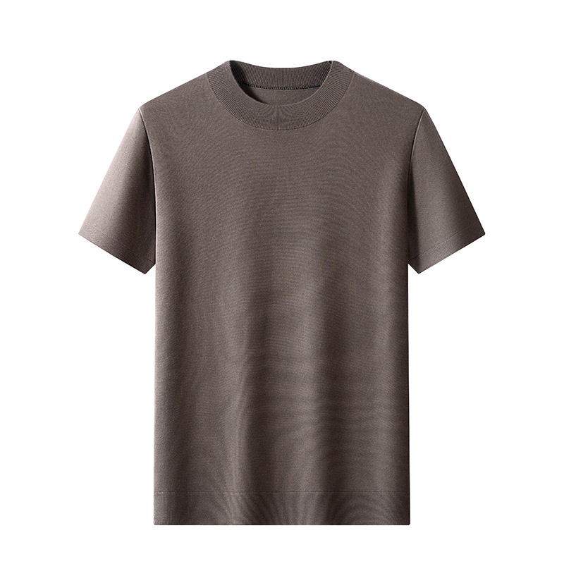 Men's Fine Knit Short-Sleeve Crewneck T-Shirt