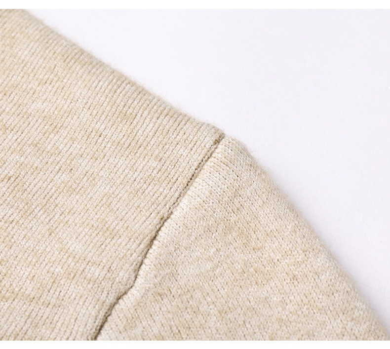 Men's Ribbed Mock Neck Knit Sweater