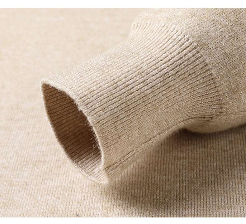 Men's Ribbed Mock Neck Knit Sweater