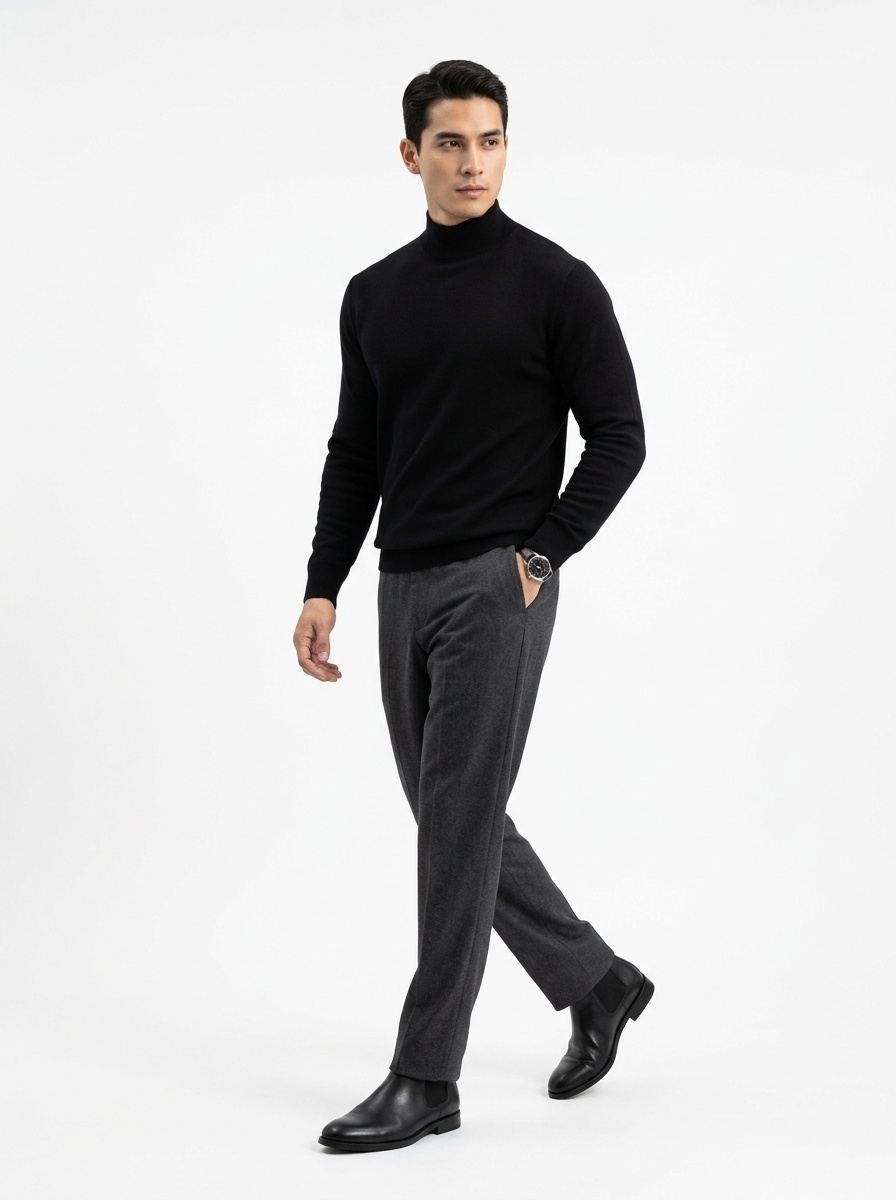 Men's Long Sleeve Knit Sweater