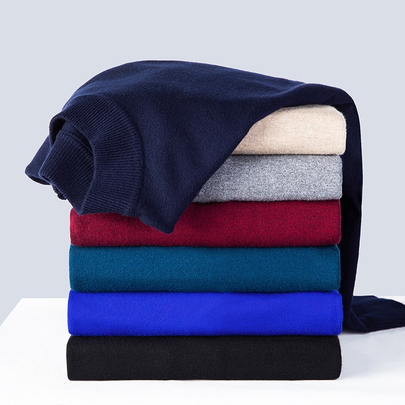 Men's Mock Neck Short Knit Sweater