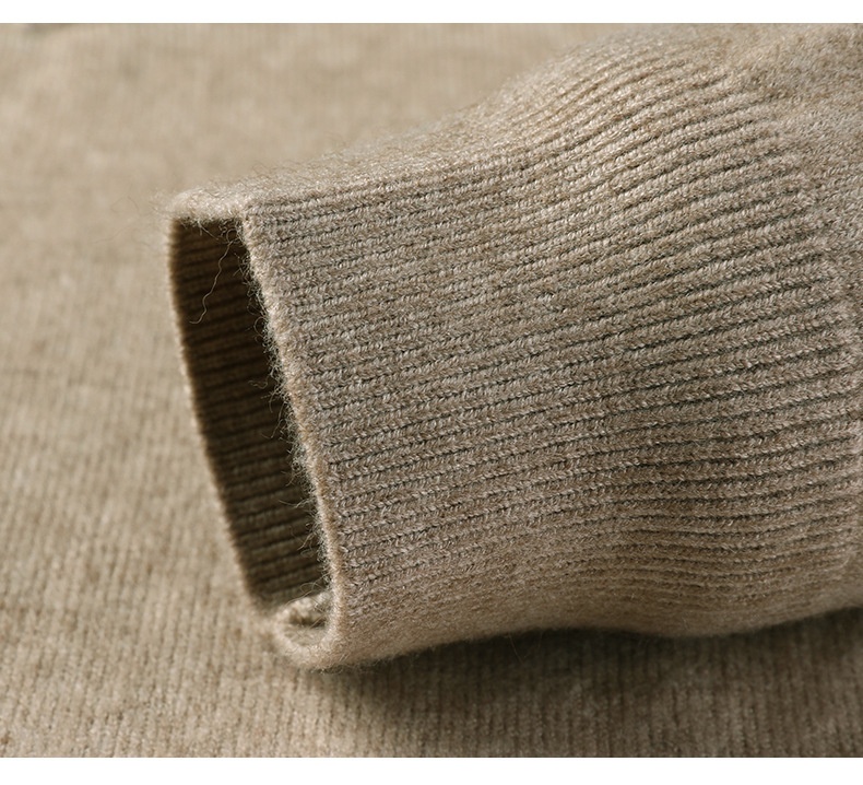 Men's V-Neck Knit Sweater Long Sleeve Pullover