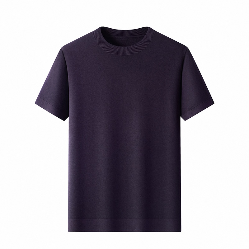Men's Short Sleeve Crewneck Knit T-Shirt