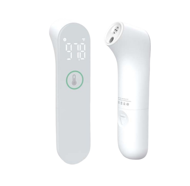 Contactloze infrarood voorhoofdthermometer met LED-scherm en lichtpuntsensor