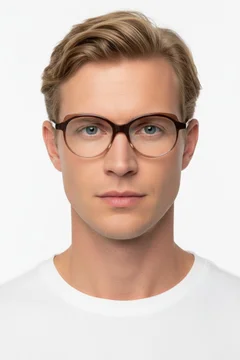 Gafas de acetato marrón mariposa #BS1902-0074
