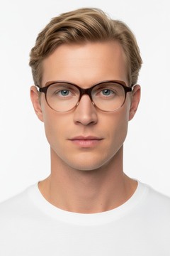 Gafas de acetato marrón mariposa #BS1902-0074