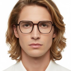 BS1924-0090_Brown_Rectangular_TR90_Glasses_model