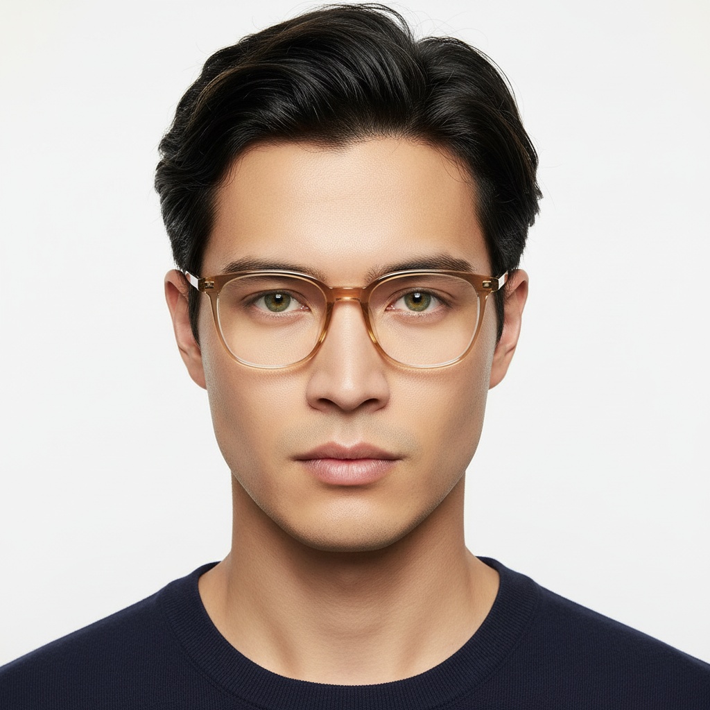 BS1924-0130_Yellow_Oval_TR90_Glasses_model