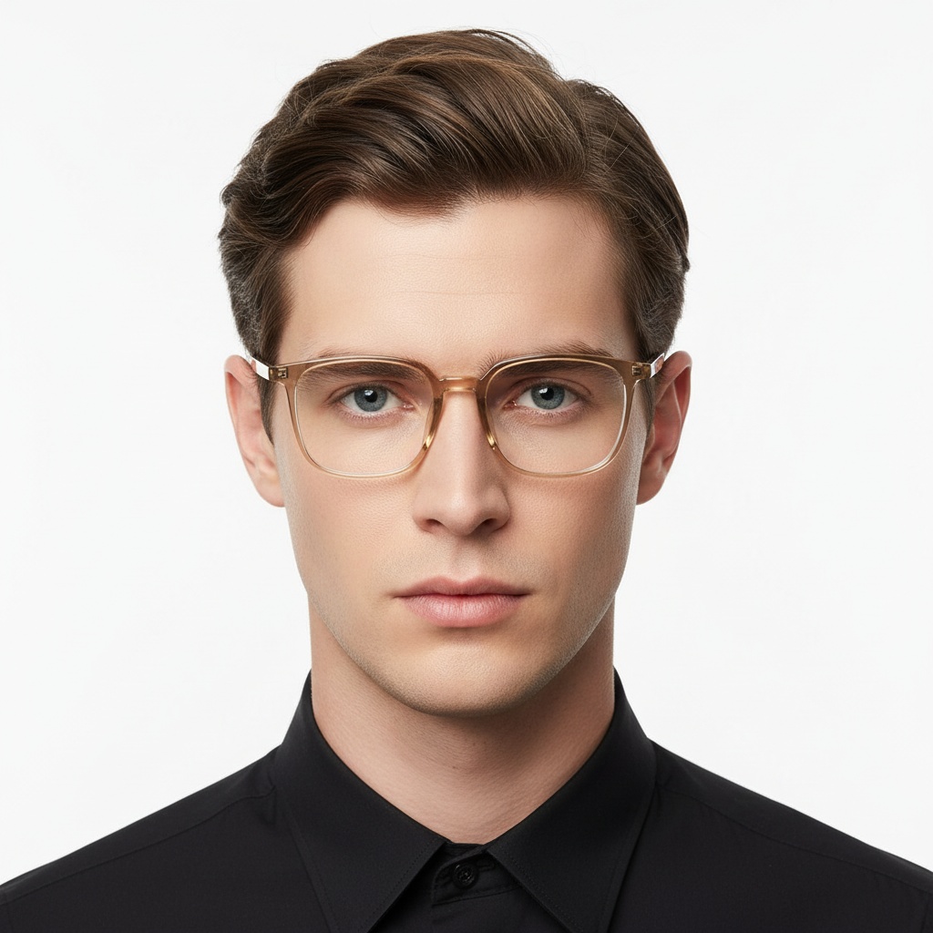 Rectangular Yellow TR90 Glasses #BS1924-0135
