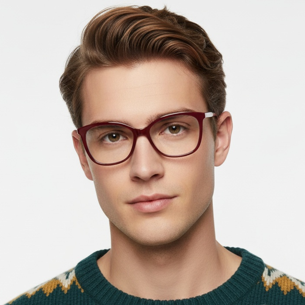 Butterfly Red Acetate Glasses #BS2012-0681