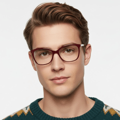 Butterfly Red Acetate Glasses #BS2012-0681