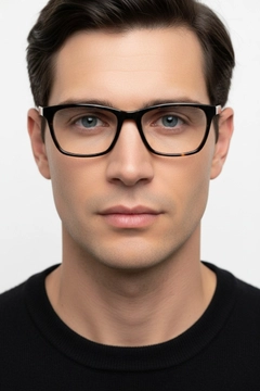 Rectangular Tortoiseshell Acetate Glasses #BS2012-0818