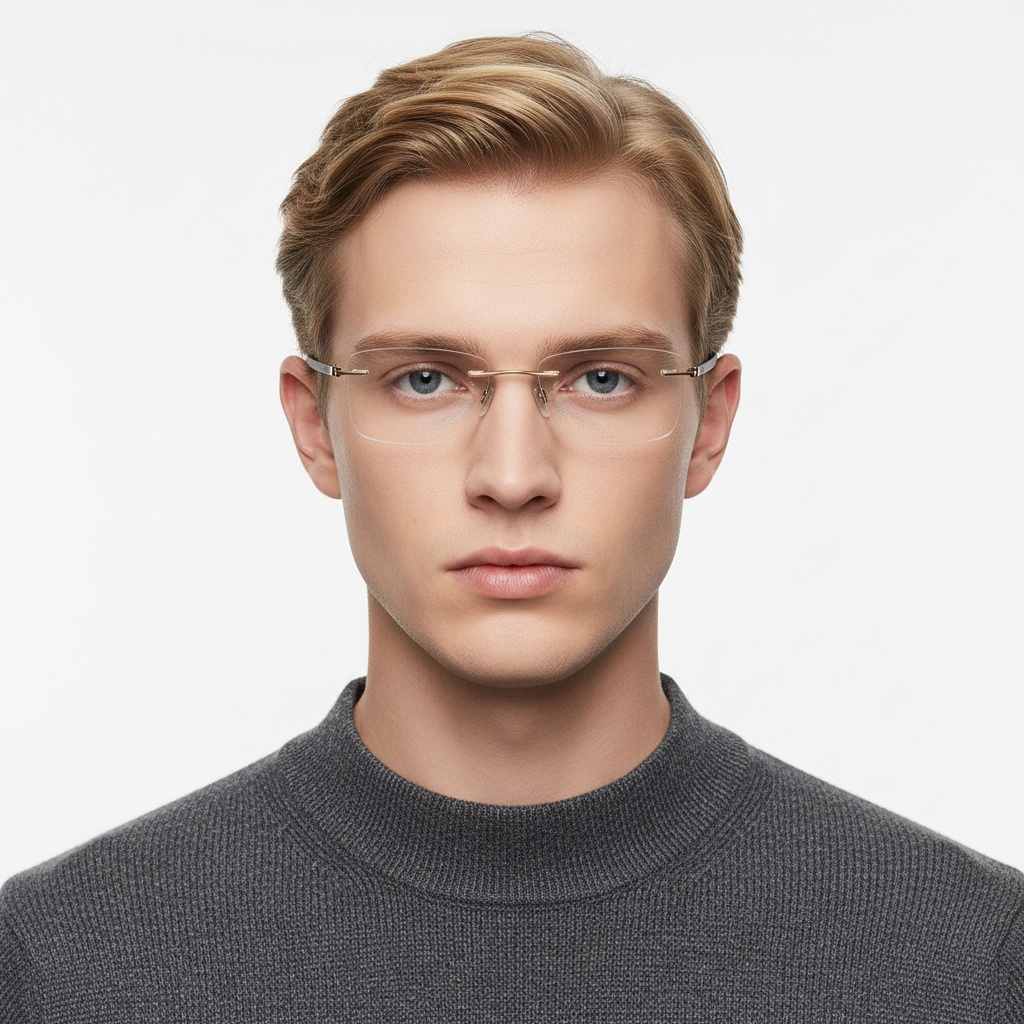 BS2012-0870_Golden_Invisible_Metal_Glasses_model