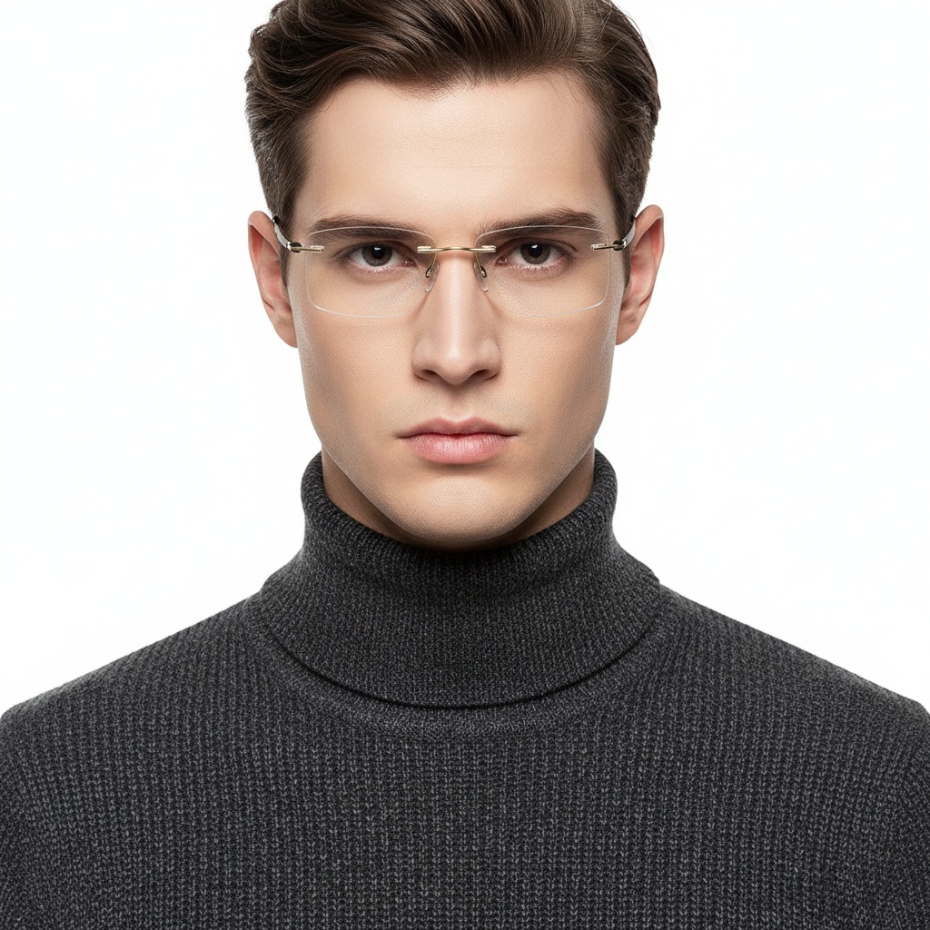 BS2012-0888_Golden_Invisible_Metal_Glasses_model
