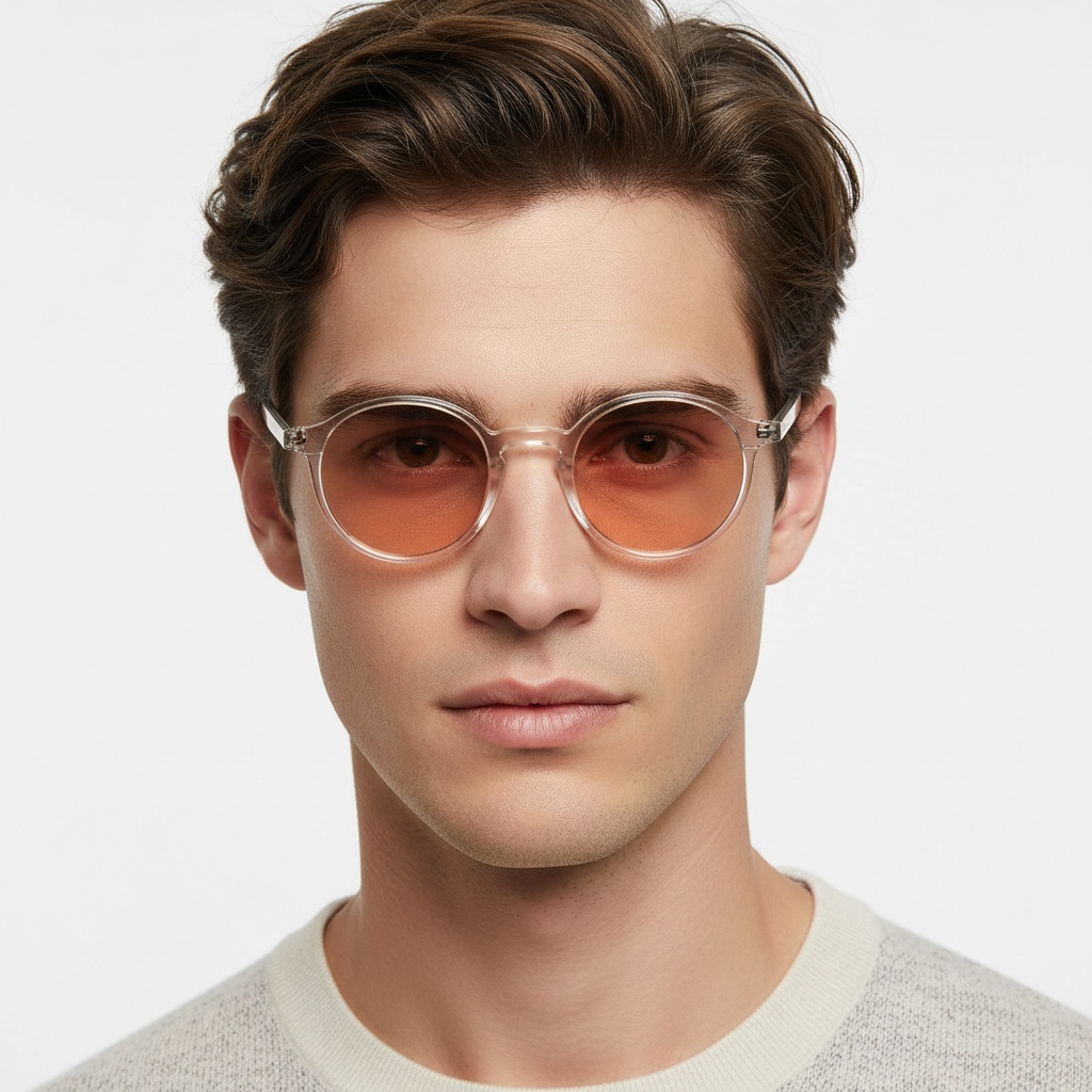 BS2503-0139_Transparent_Oval_Plastic_Sunglasses_model