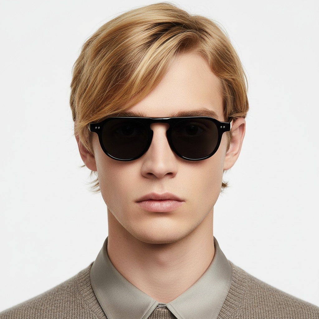 BS2503-0154_Black_Aviator_Plastic_Sunglasses_model