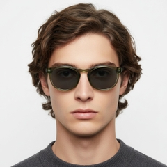 BS2503-0178_Green_Oval_Plastic_Sunglasses_model