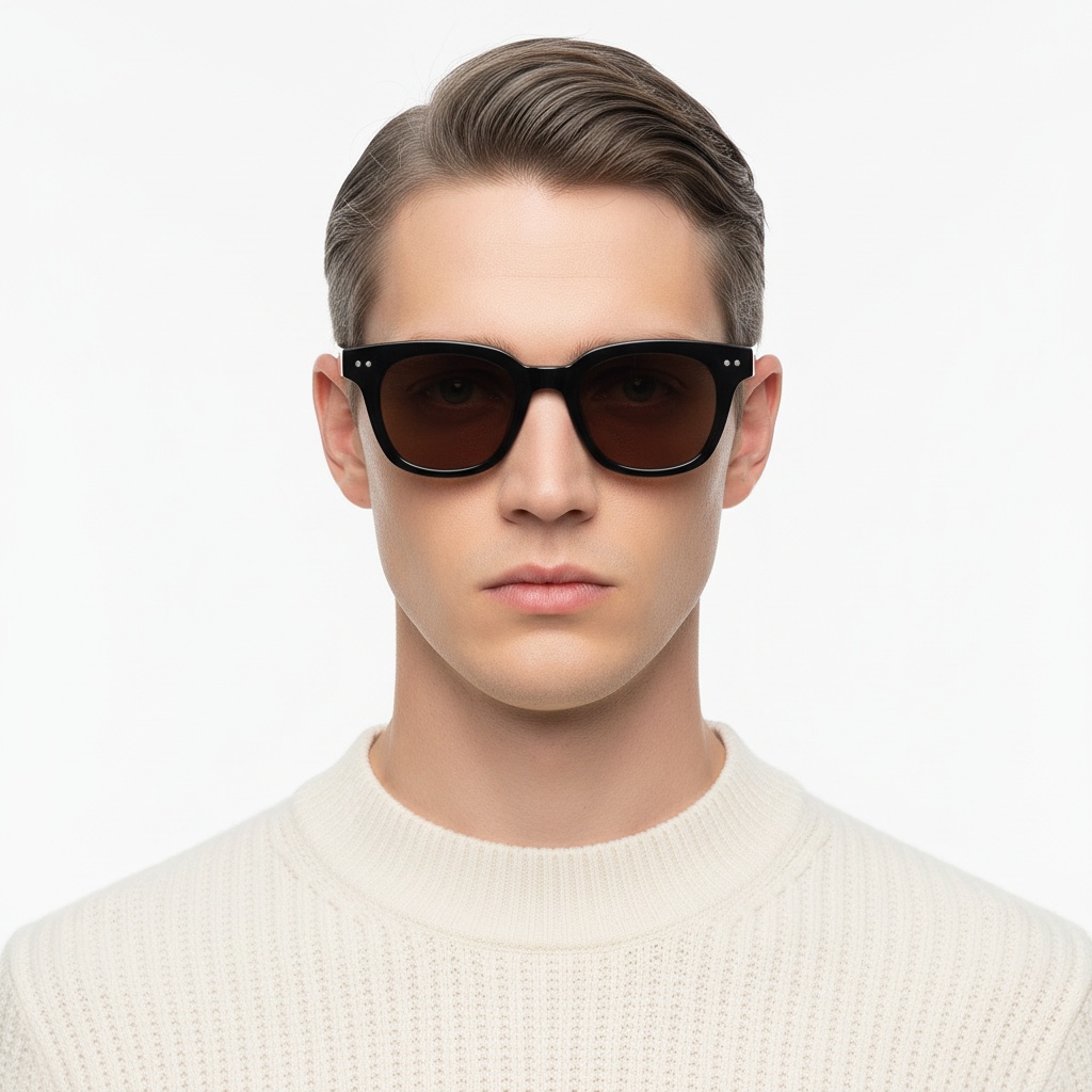 BS2503-0186_Black_Rectangular_Plastic_Sunglasses_model