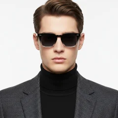BS2503-0192_Black_Rectangular_Plastic_Sunglasses_model