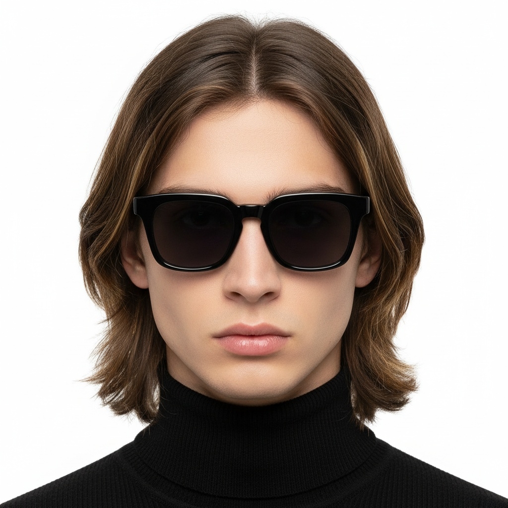 BS2503-0231_Black_Rectangular_Plastic_Sunglasses_model