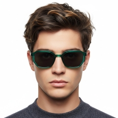 BS2503-0254_Green_Geometric_Plastic_Sunglasses_model
