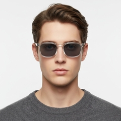 BS2503-0271_Transparent_Rectangular_Plastic_Sunglasses_model