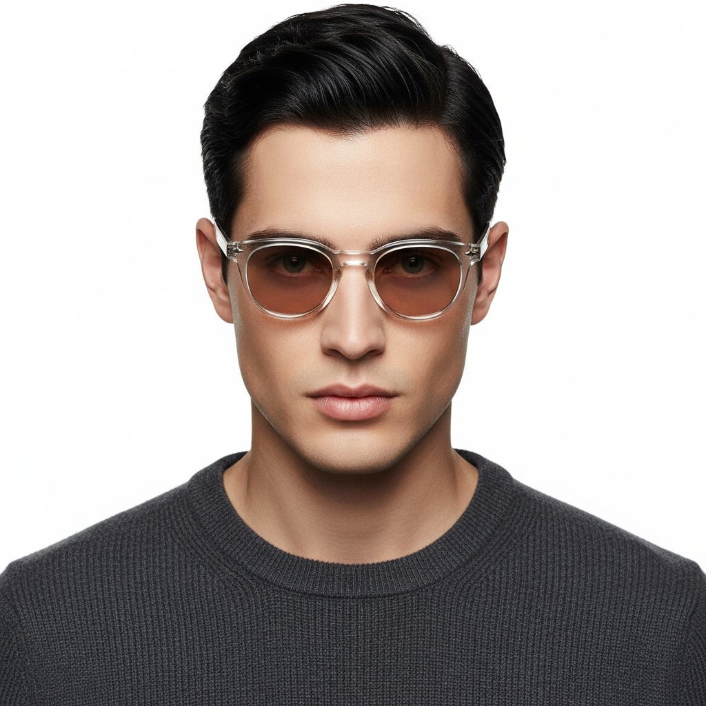 BS2503-0346_Transparent_Oval_Plastic_Sunglasses_model